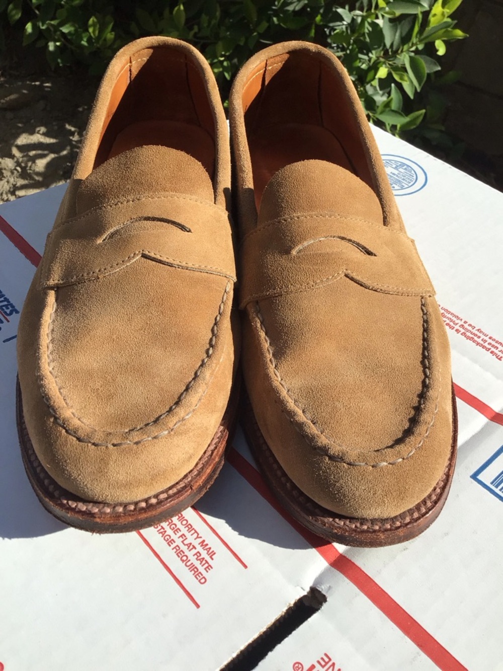 Alden used conditions suede loafers 9.5/D minimal usage - Picture 3 of 16